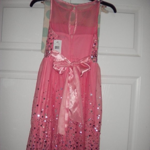 Macy's Pink Gown Junior Size 16 NWT - Picture 2 of 5